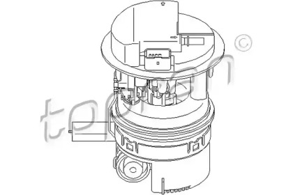 Трубка забора топлива TOPRAN 722 048