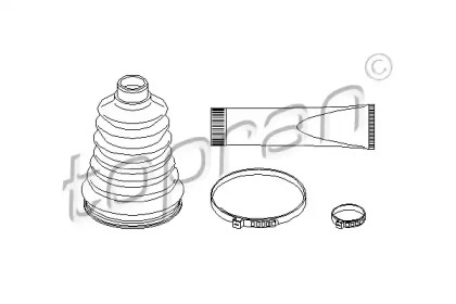 Комплект пылника, приводной вал TOPRAN 721 196