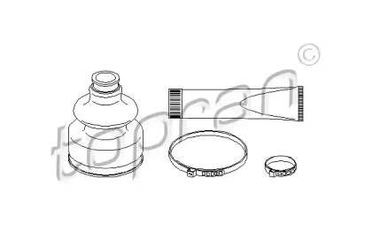 Комплект пыльника TOPRAN 720 284
