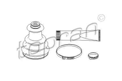 Комплект пыльника TOPRAN 720 298