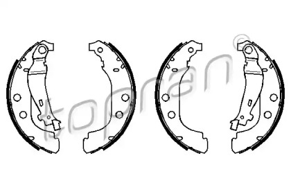 Комлект тормозных накладок TOPRAN 720 354