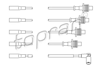 Комплект электропроводки TOPRAN 721 502