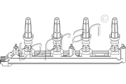 Катушка зажигания TOPRAN 721 907