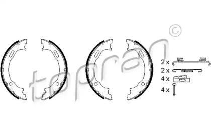 Комлект тормозных накладок TOPRAN 401 840