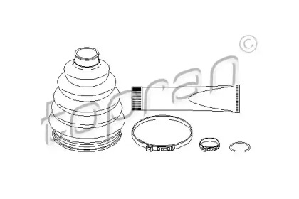 Комплект пыльника TOPRAN 207 927
