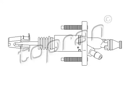 Главный цилиндр, система сцепления TOPRAN 207 632