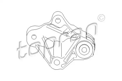 Подвеска, ступенчатая коробка передач TOPRAN 304 014