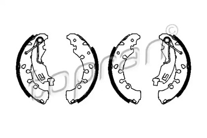 Комлект тормозных накладок TOPRAN 207 970