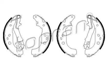 Комлект тормозных накладок TOPRAN 207 971