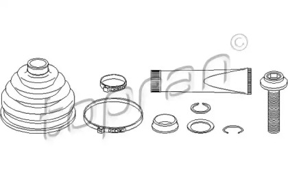 Комплект пыльника TOPRAN 113 349