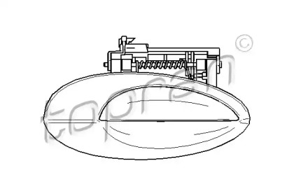 Ручка двери TOPRAN 722 644