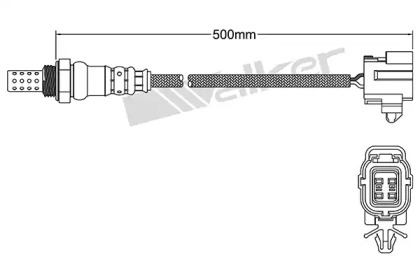 Лямбда-зонд WALKER PRODUCTS 250-241047