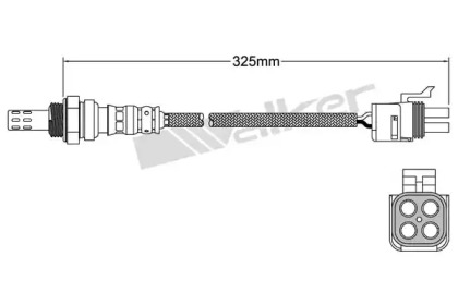 Лямбда-зонд WALKER PRODUCTS 250-241082