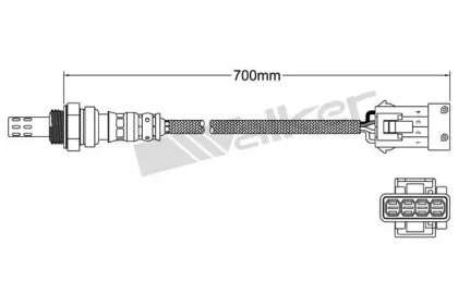 Лямбда-зонд WALKER PRODUCTS 250-241090