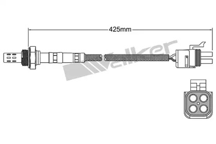 Лямбда-зонд WALKER PRODUCTS 250-24330