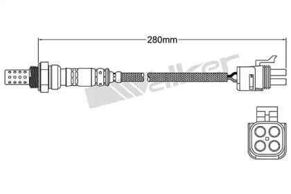 Лямбда-зонд WALKER PRODUCTS 250-24549