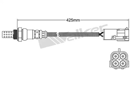 Лямбда-зонд WALKER PRODUCTS 250-24737