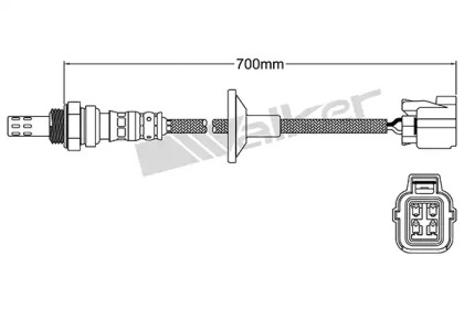 Лямбда-зонд WALKER PRODUCTS 250-24758