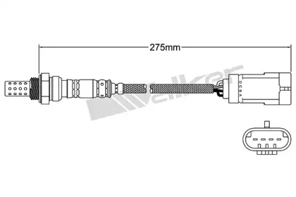 Лямбда-зонд WALKER PRODUCTS 250-24781