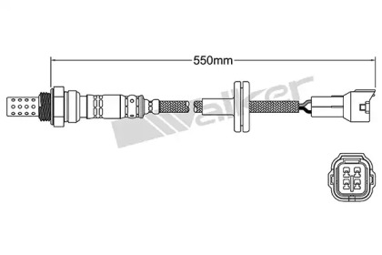 Лямбда-зонд WALKER PRODUCTS 250-24967