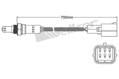 Лямбда-зонд WALKER PRODUCTS 250-25096