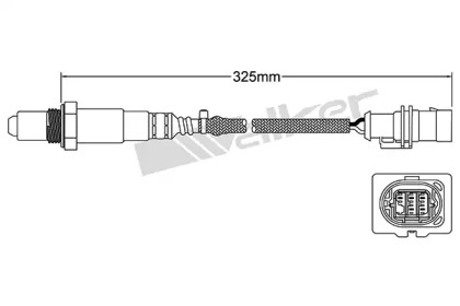 Лямбда-зонд WALKER PRODUCTS 250-25107