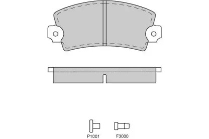 Комплект тормозных колодок E.T.F. 12-0018