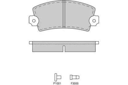 Комплект тормозных колодок E.T.F. 12-0026