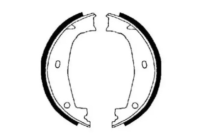 Комплект тормозных колодок, стояночная тормозная система E.T.F. 09-0559