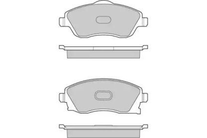 Комплект тормозных колодок E.T.F. 12-1000