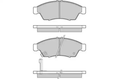 Комплект тормозных колодок E.T.F. 12-1017