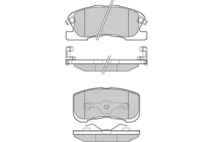 Комплект тормозных колодок E.T.F. 12-1018