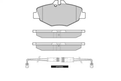 Комплект тормозных колодок E.T.F. 12-1020