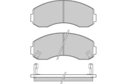 Комплект тормозных колодок E.T.F. 12-1044