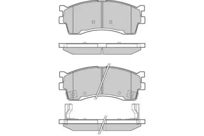 Комплект тормозных колодок E.T.F. 12-1055