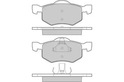 Комплект тормозных колодок E.T.F. 12-1058