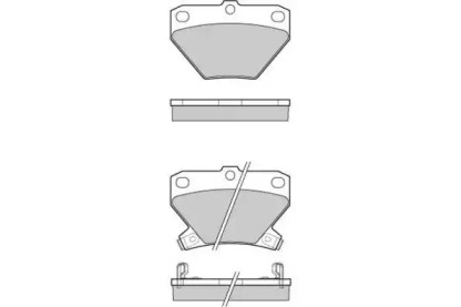 Комплект тормозных колодок E.T.F. 12-1061