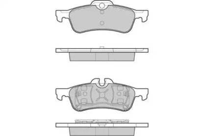 Комплект тормозных колодок E.T.F. 12-1075