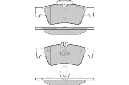 Комплект тормозных колодок E.T.F. 12-1088