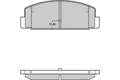 Комплект тормозных колодок E.T.F. 12-1090