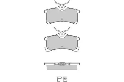 Комплект тормозных колодок E.T.F. 12-1107