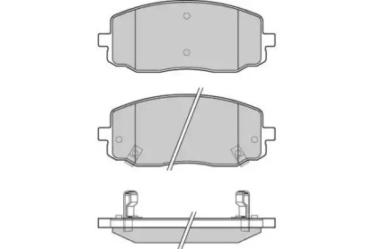 Комплект тормозных колодок E.T.F. 12-1204