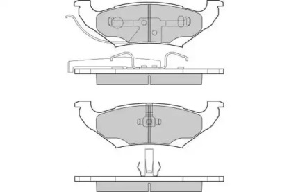 Комплект тормозных колодок E.T.F. 12-1223