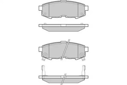 Комплект тормозных колодок E.T.F. 12-1233