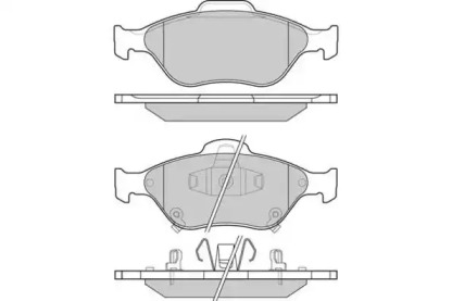 Комплект тормозных колодок E.T.F. 12-1255