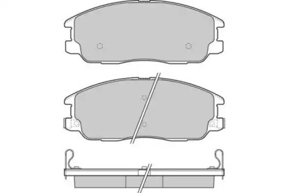 Комплект тормозных колодок E.T.F. 12-1268
