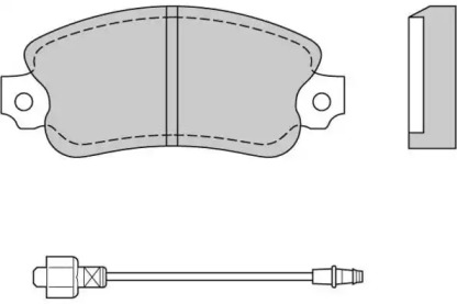 Комплект тормозных колодок E.T.F. 12-0127