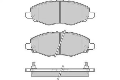 Комплект тормозных колодок E.T.F. 12-1272