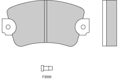 Комплект тормозных колодок E.T.F. 12-0132