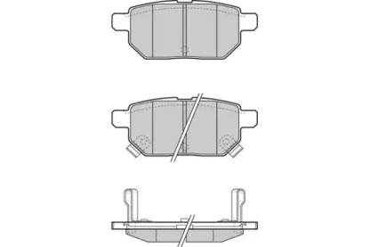 Комплект тормозных колодок E.T.F. 12-1322